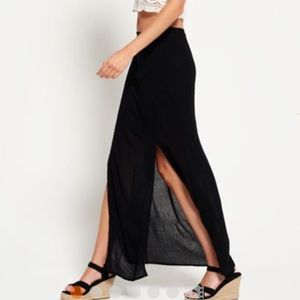 H&M Double Slit Maxi Skirt